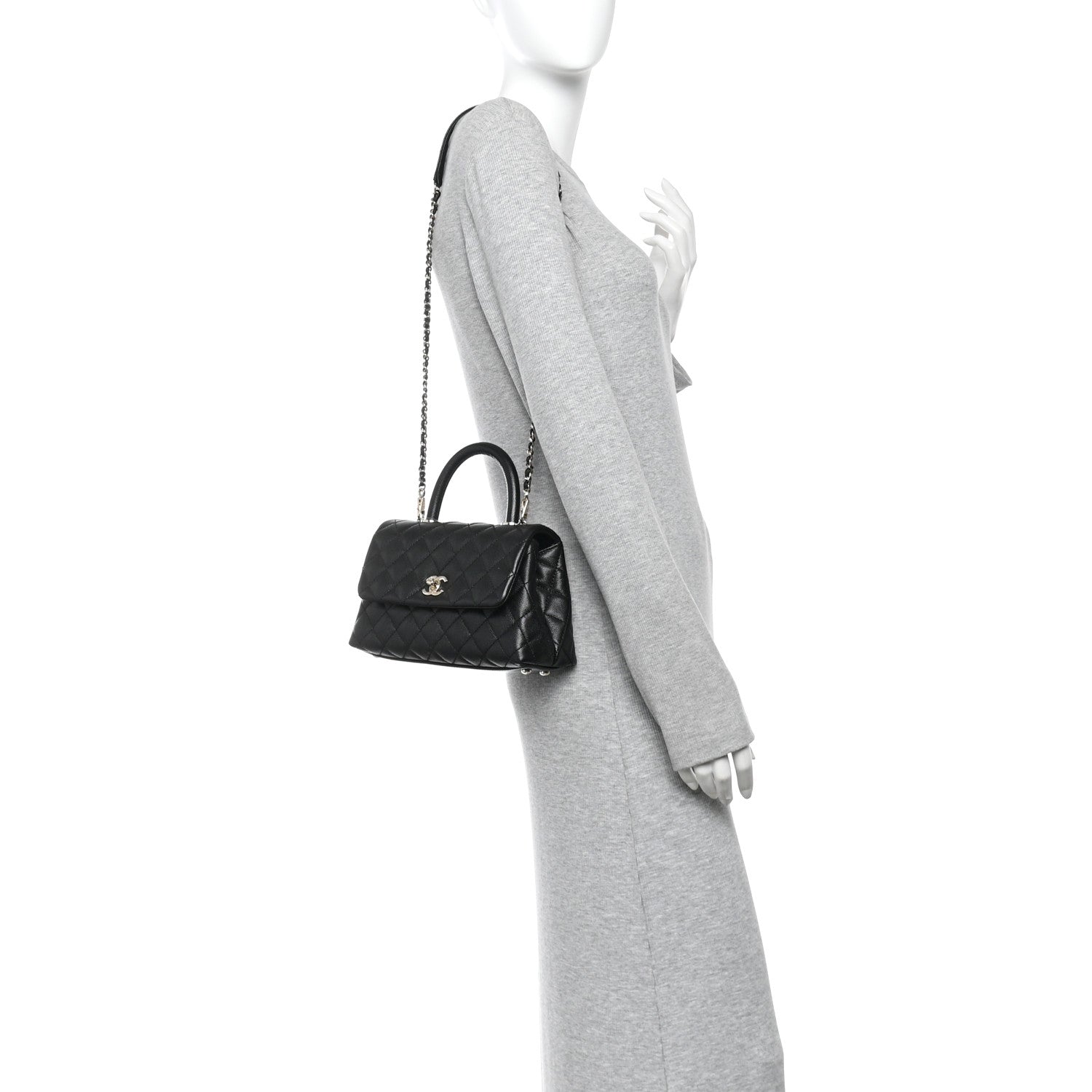 Chanel Caviar Quilted Mini Coco Handle Flap Black 2 of 11