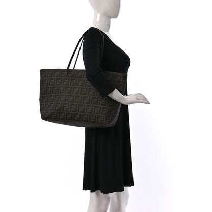 Fendi Zucca Spalmati Medium Roll Tote Tobacco Viola 2 of 9