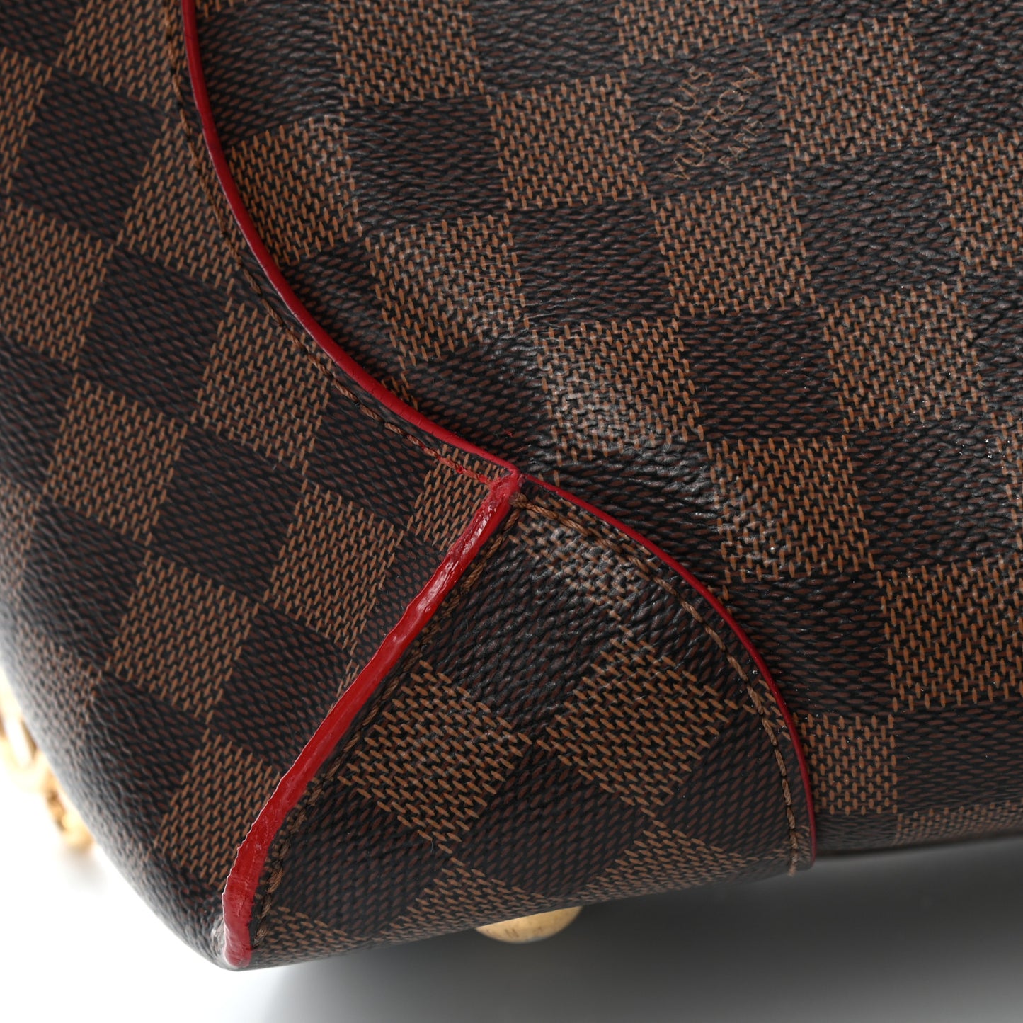 Damier Ebene Caissa Hobo Cherry