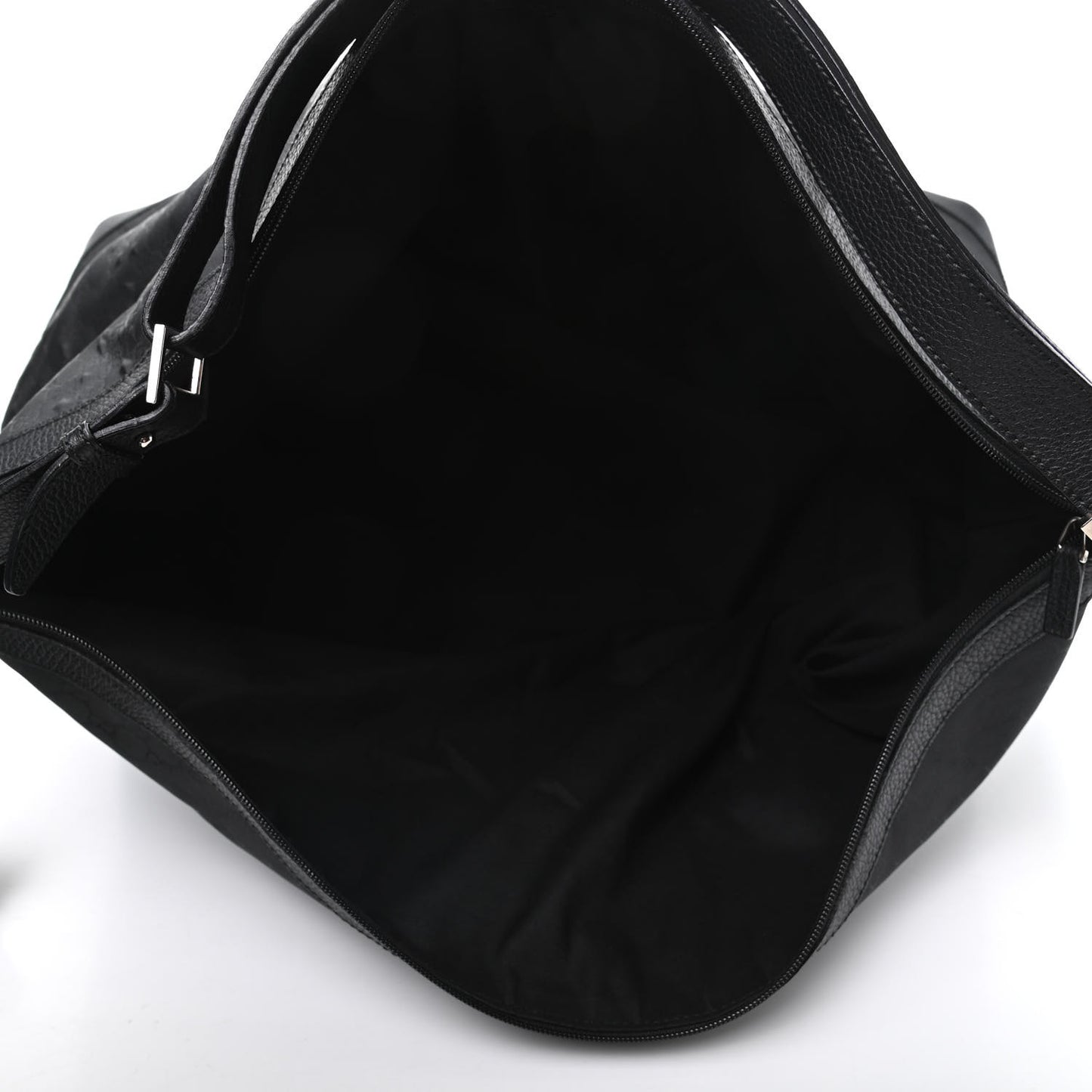Nylon Monogram Travel Hobo Black