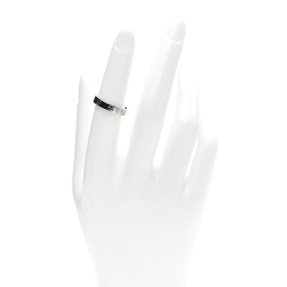 Cartier 18K White Gold 3.5mm LOVE Wedding Band Ring 52 6 2 of 4
