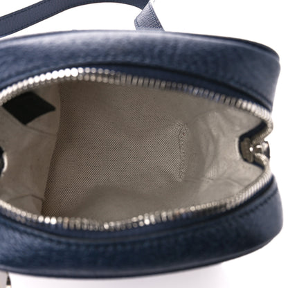 Gucci GG Supreme Monogram Textured Calfskin Web Mini Ophidia Messenger Beige Blue 5 of 10