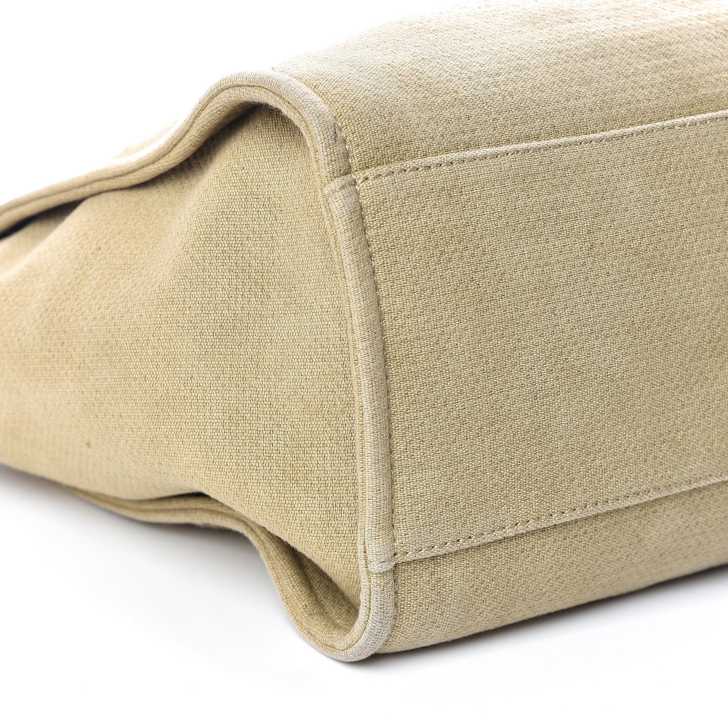 Canvas Large Deauville Tote Beige Black