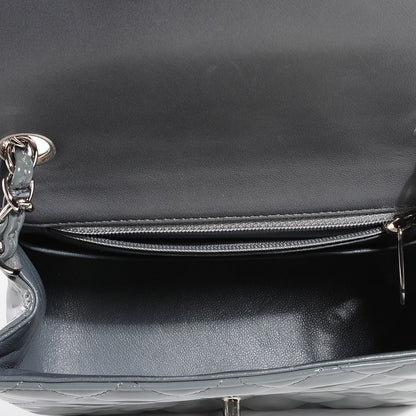 Chanel Patent Mini Square Flap Grey 8 of 8