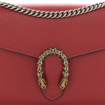 Gucci Calfskin Mini Dionysus Chain Wallet Hibiscus Red 8 of 11