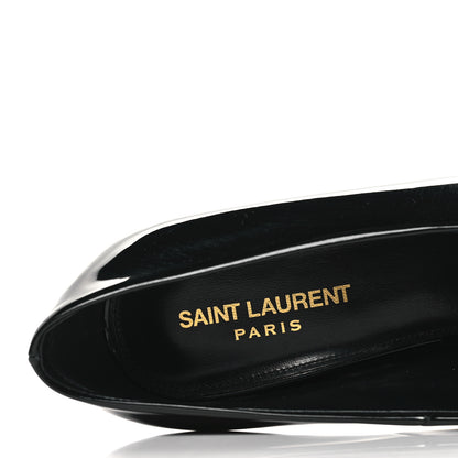 Saint Laurent Patent Calfskin Kayla 110 Pumps 38 Black 8 of 10