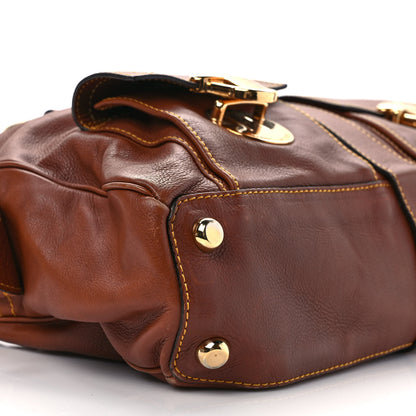 Marc Jacobs Calfskin Venetia Satchel Brown 7 of 12