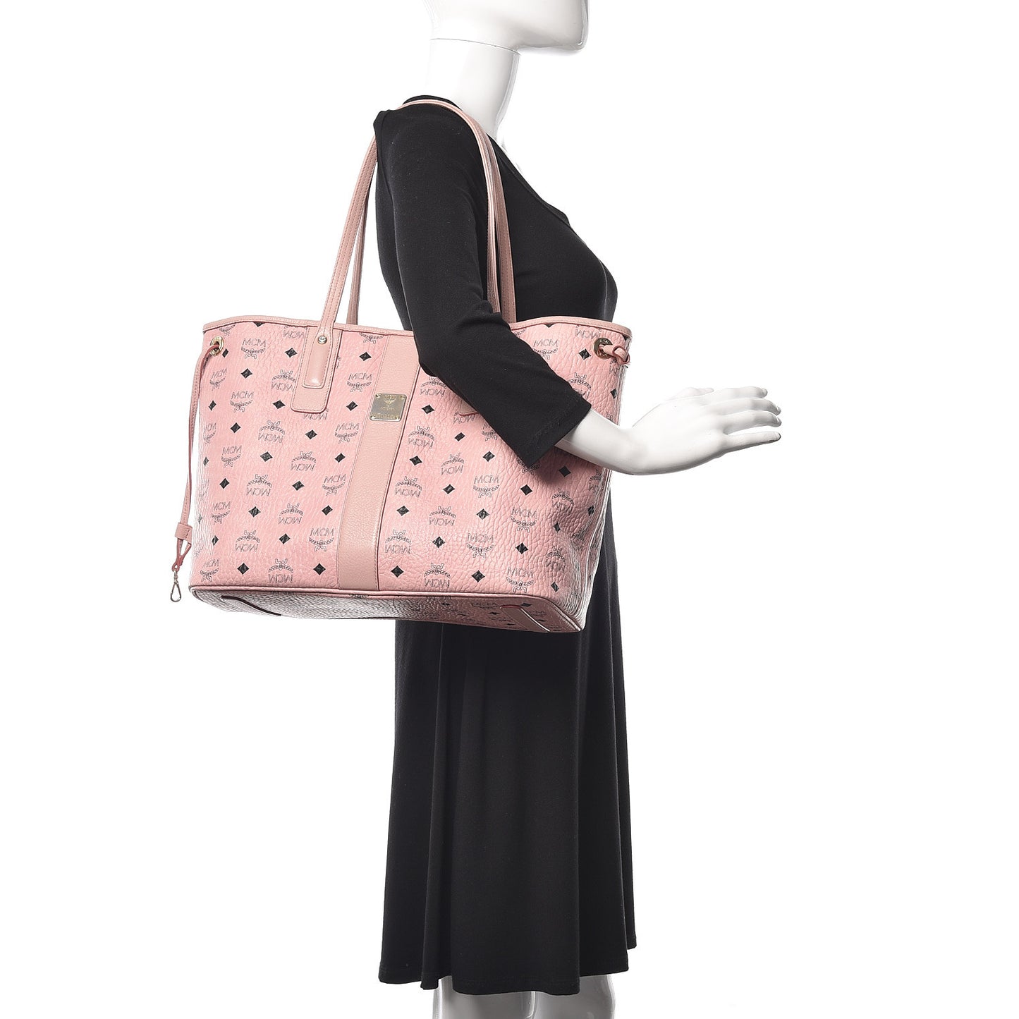 Visetos Medium Liz Reversible Shopper Tote Soft Pink