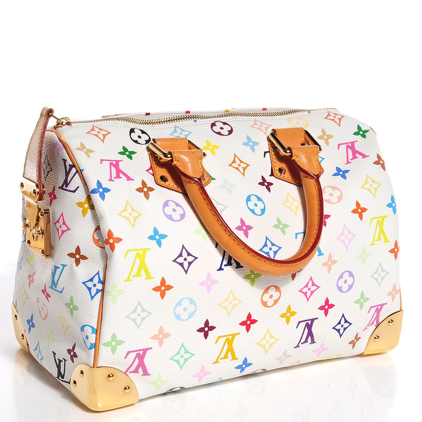Monogram Multicolor Speedy 30 White