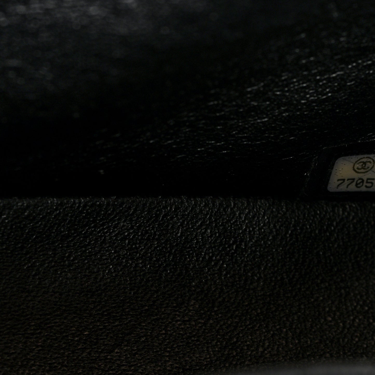Patent Calfskin Small Camellia Flap Black