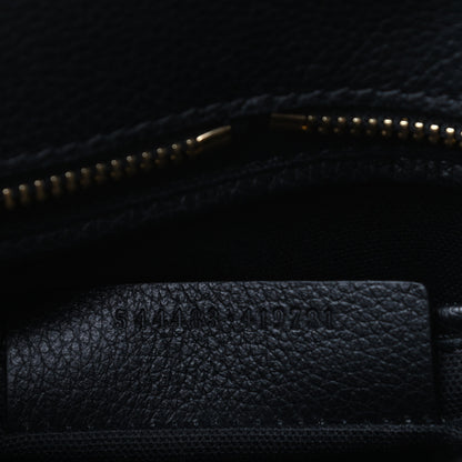 Alexander McQueen Pebbled Calfskin Mini Padlock Tote Black 8 of 10