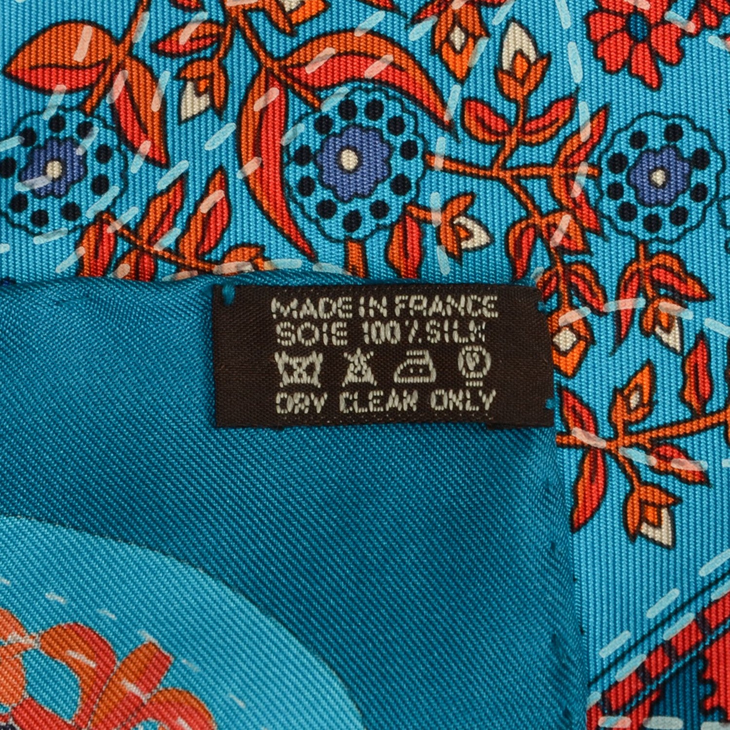 Hermes Silk Pique Fleuri de Provence Scarf 90 7 of 8