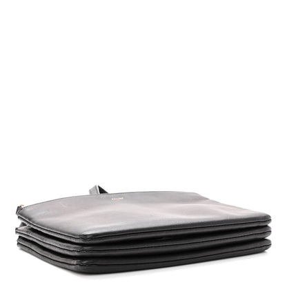 Celine Lambskin Small Trio Crossbody Bag Black 4 of 11