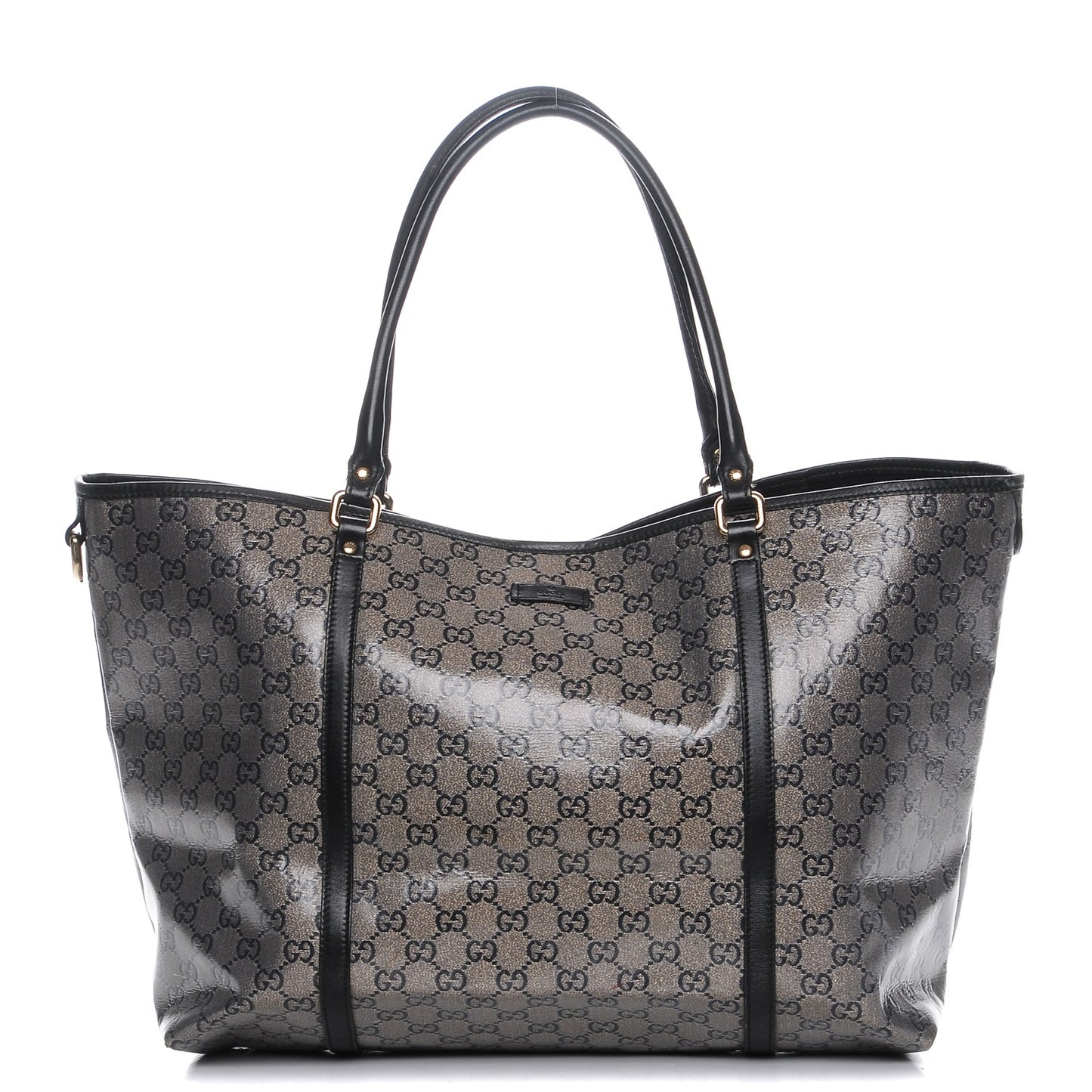 Crystal Monogram Large Joy Tote Black