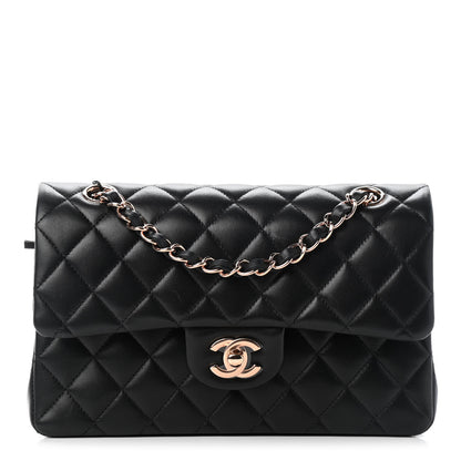 Chanel Lambskin Quilted Small Double Flap Black 1 of 8