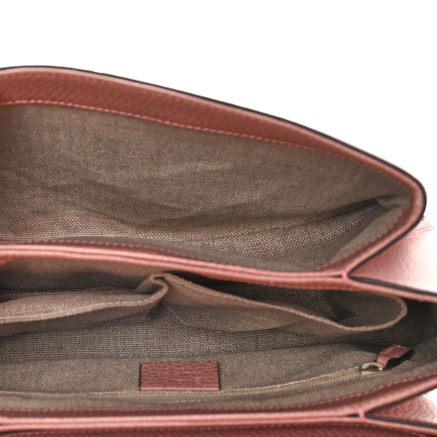 Dollar Calfskin Interlocking G Top Handle Shoulder Bag Soft Pink