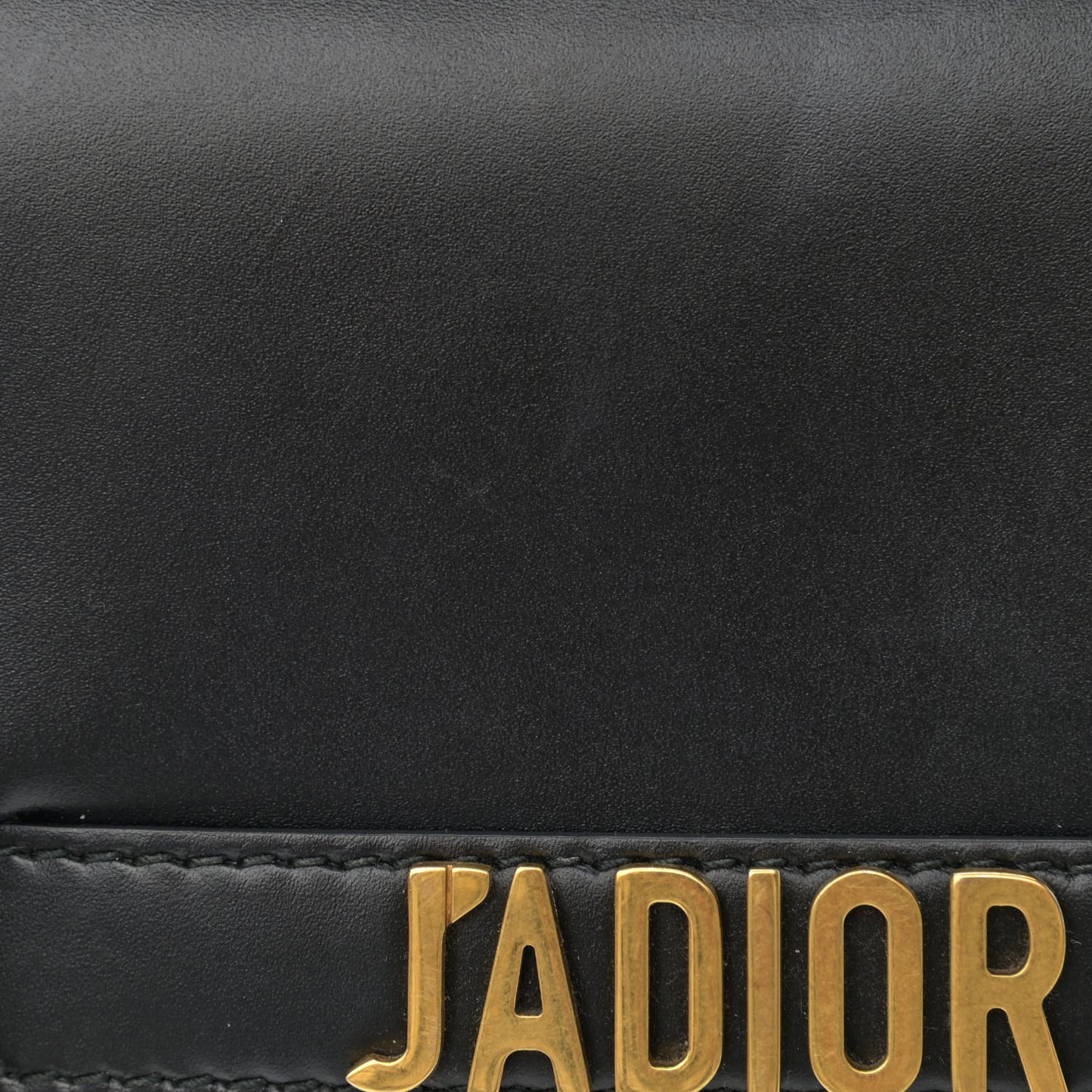 Calfskin J'Adior Wallet on Chain Pouch Black