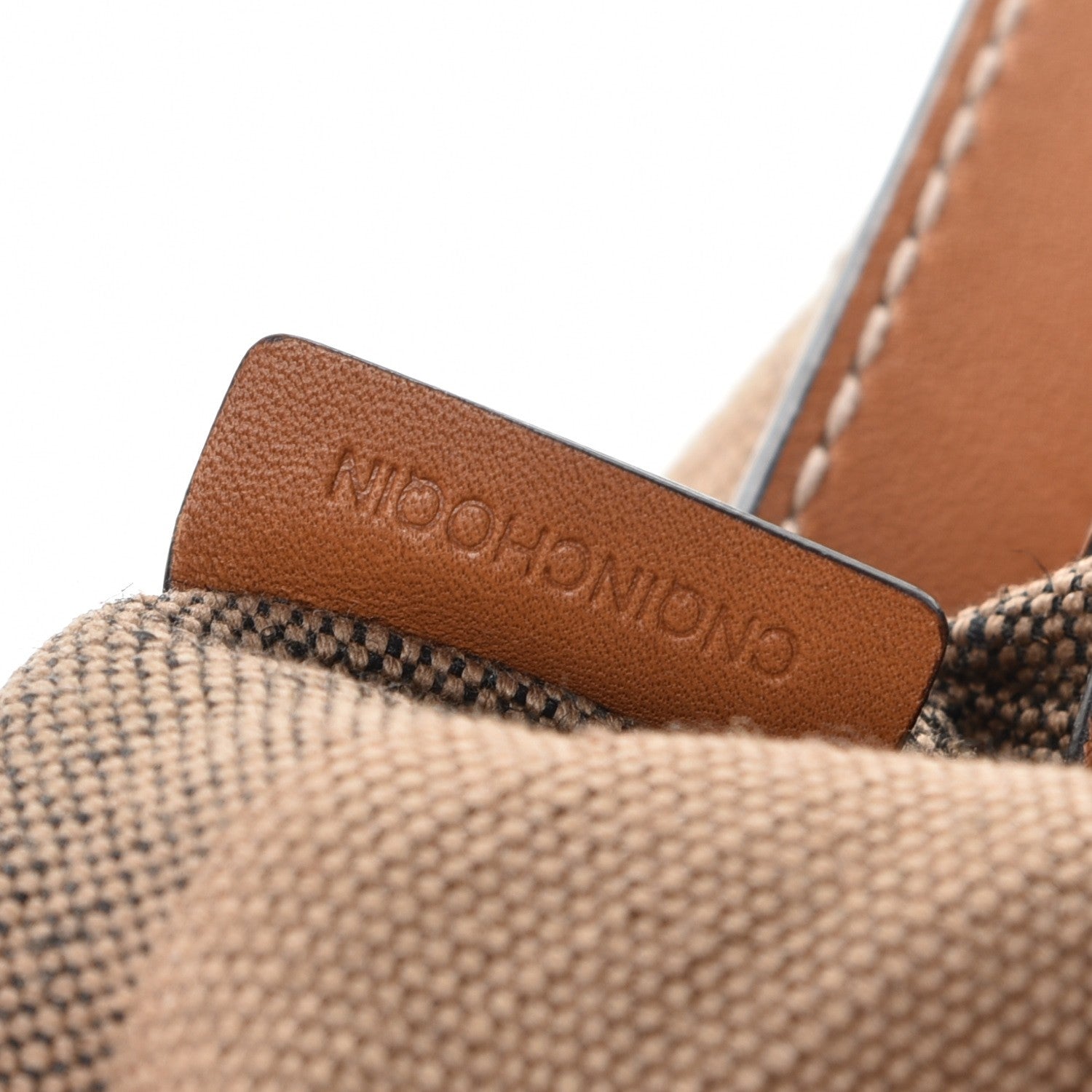 Burberry Canvas Mega Check Medium Ashby Hobo Saddle Brown 8 of 14