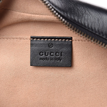 Gucci Calfskin Matelasse Small GG Marmont Chain Shoulder Bag Black 6 of 11