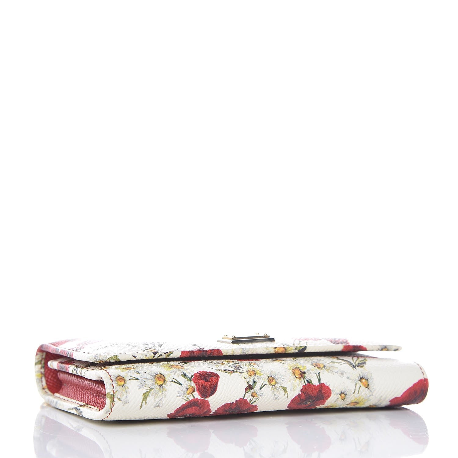 Dolce & Gabbana Dauphine Floral Print Mini Von Bag White 4 of 7
