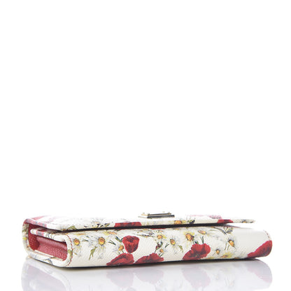 Dolce & Gabbana Dauphine Floral Print Mini Von Bag White 4 of 7