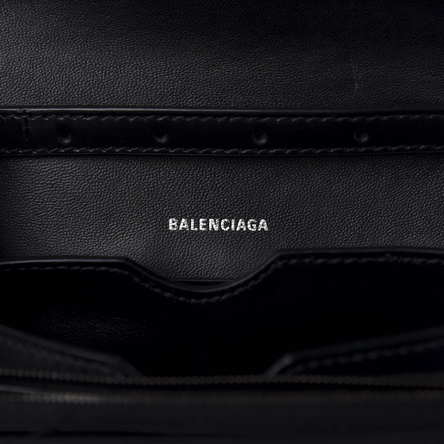 Balenciaga Shiny Box Calfskin Small B Bag Black 8 of 11