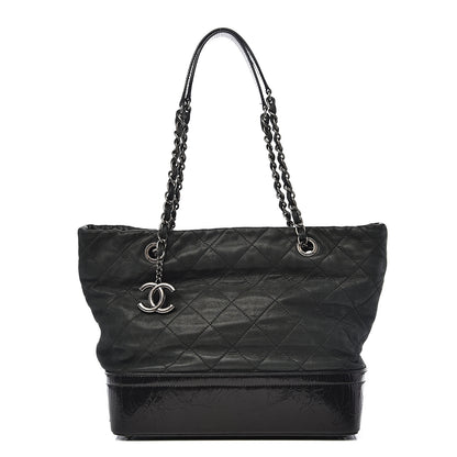 Chanel Iridescent Calfskin Quilted Large VIP Tote Black 1 of 12