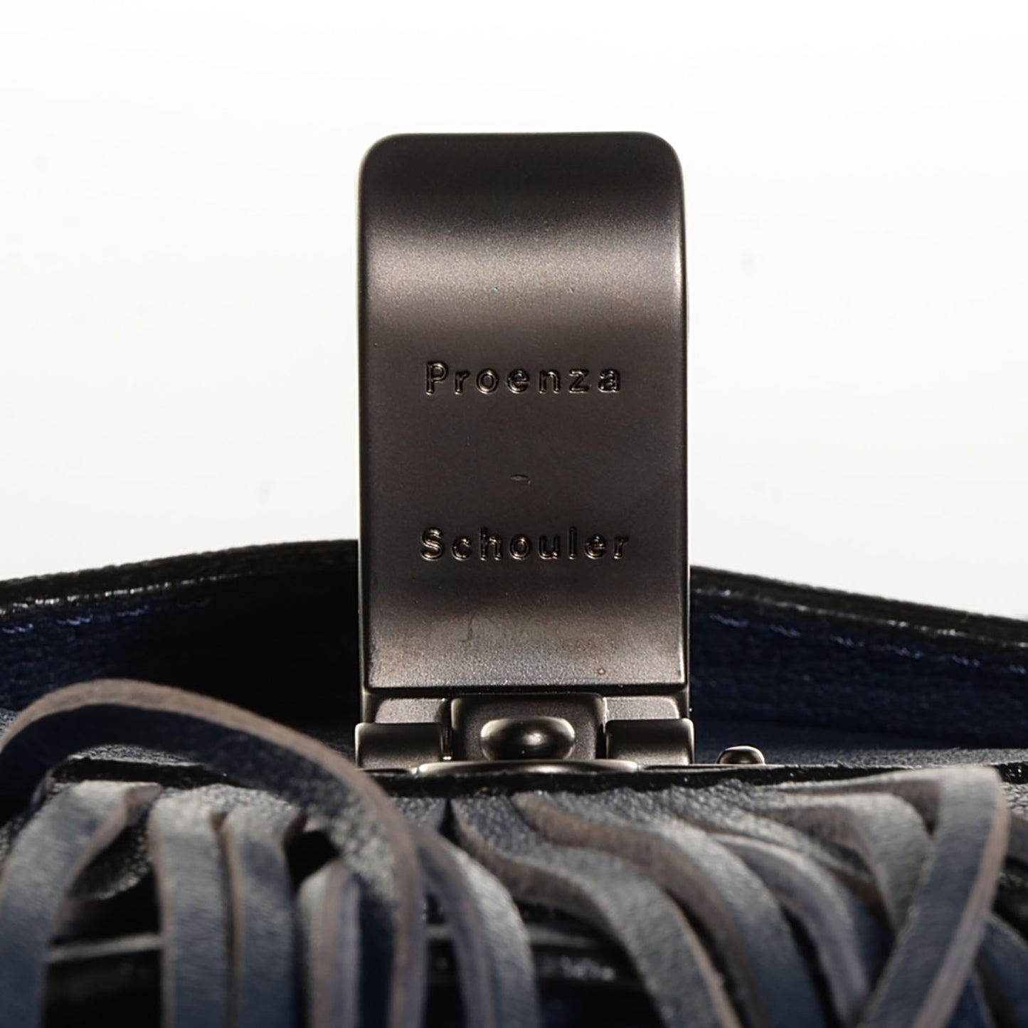 Lambskin Fringe Medium PS1 Satchel Midnight