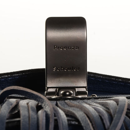 Proenza Schouler Lambskin Fringe Medium PS1 Satchel Midnight 11 of 12
