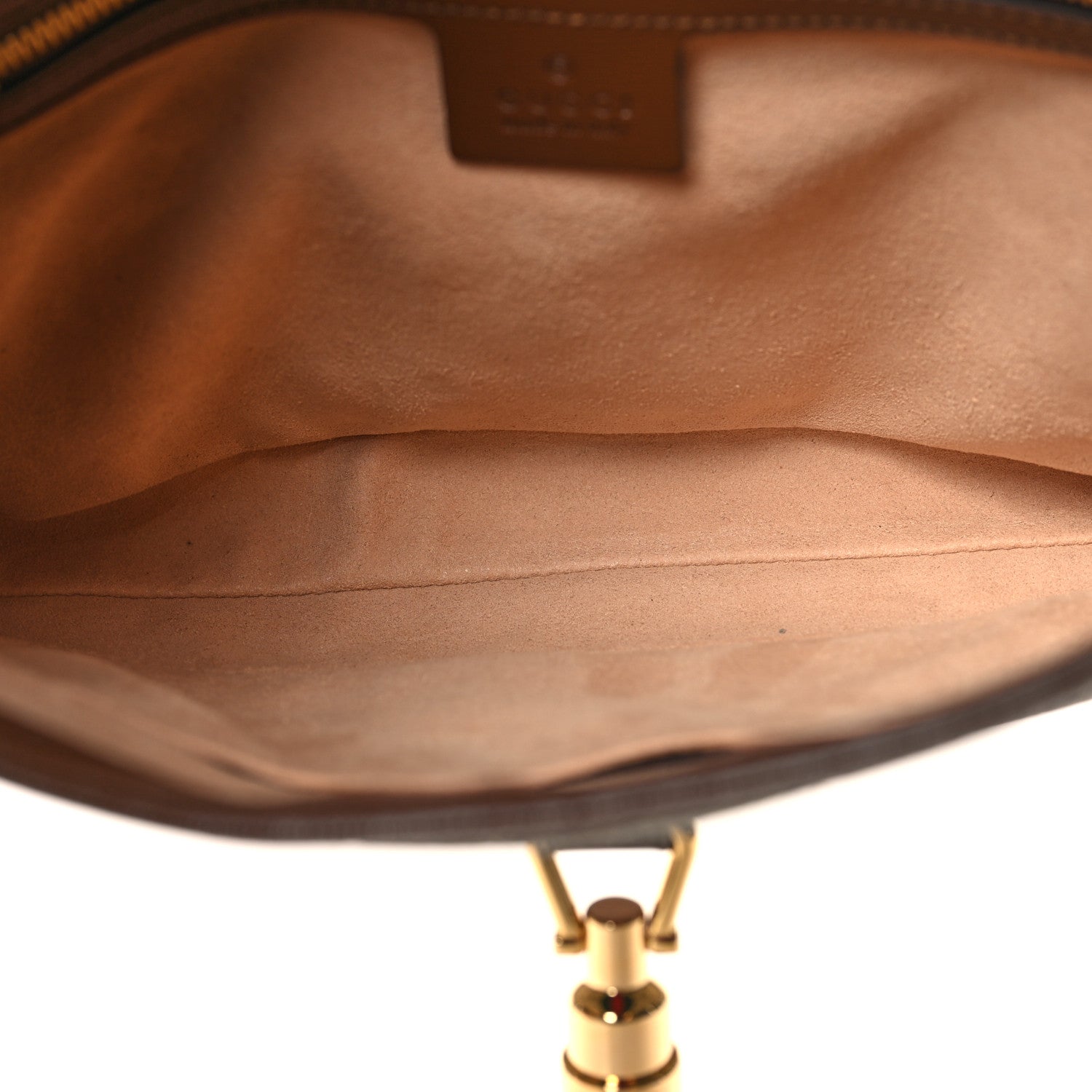 Gucci GG Supreme Monogram Azalea Calfskin Web Small Jackie 1961 Hobo Beige Ebony Brown Sugar 5 of 10