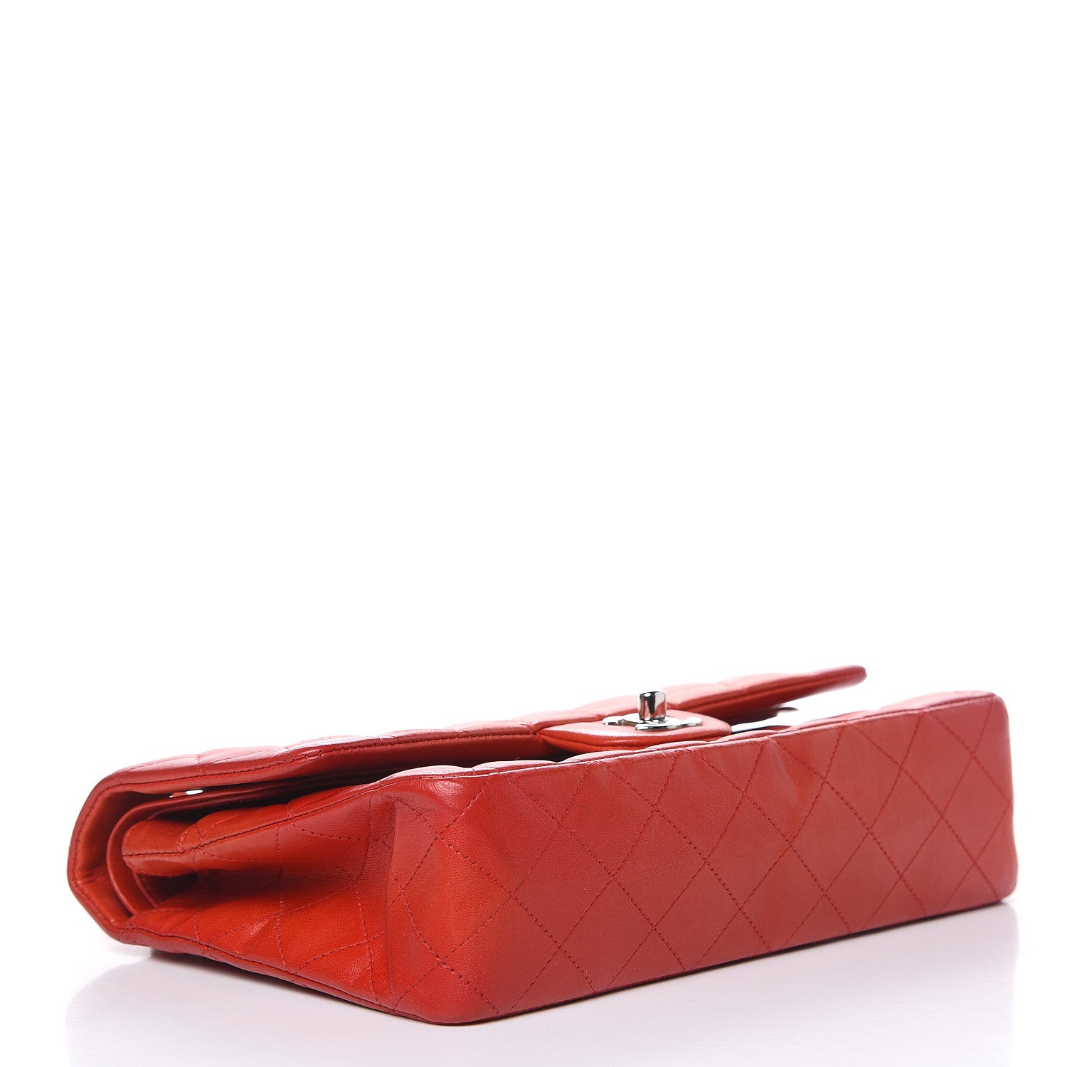 Chanel Lambskin Quilted Medium Double Flap Red 4 of 19