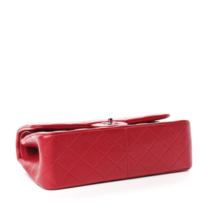Chanel Caviar Quilted Jumbo Double Flap Red 4 of 10