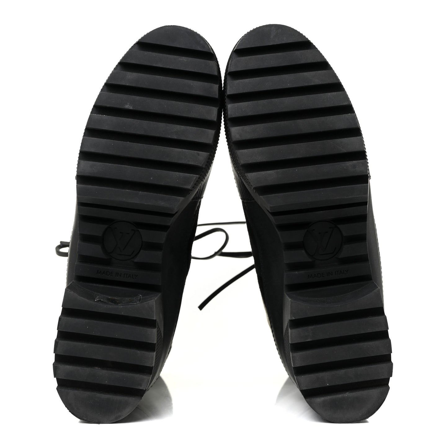 Suede Monogram Laureate Platform Desert Boots 41 Kaki Black