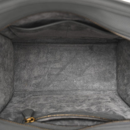 Celine Baby Drummed Calfskin Micro Luggage Kohl 5 of 13
