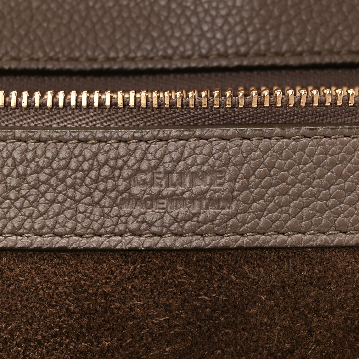 Celine Soft Grained Calfskin Small Belt Cabas Phantom Taupe 6 of 10