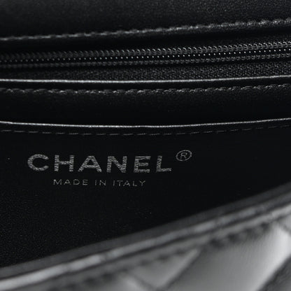 Chanel Lambskin Quilted Mini Top Handle Rectangular Flap So Black 6 of 11