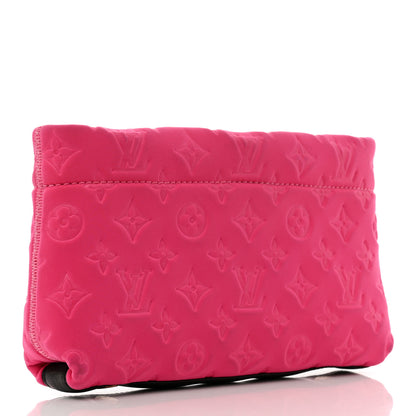 Louis Vuitton Monogram Scuba Clutch Pochette Fuchsia 3 of 8