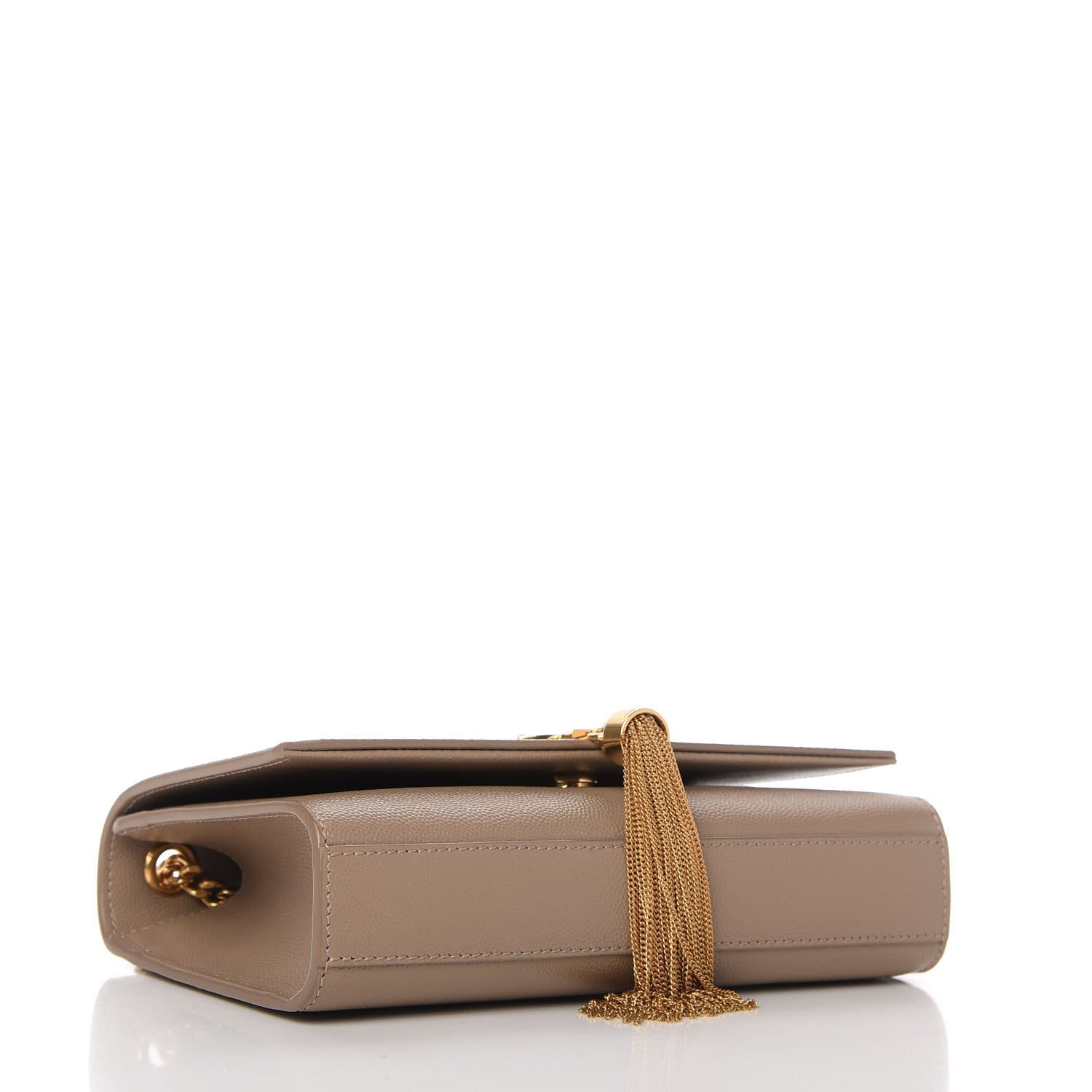 Saint Laurent Grain De Poudre Small Monogram Kate Tassel Satchel Nude Powder 4 of 9