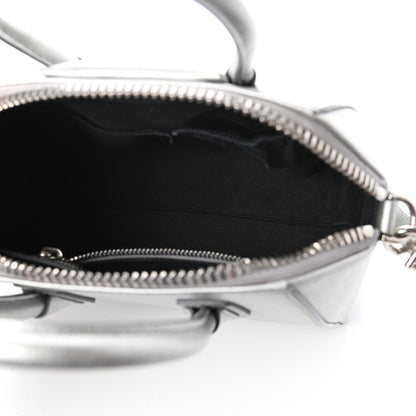 Givenchy Metallic Sugar Goatskin Mini Antigona Silver 5 of 16