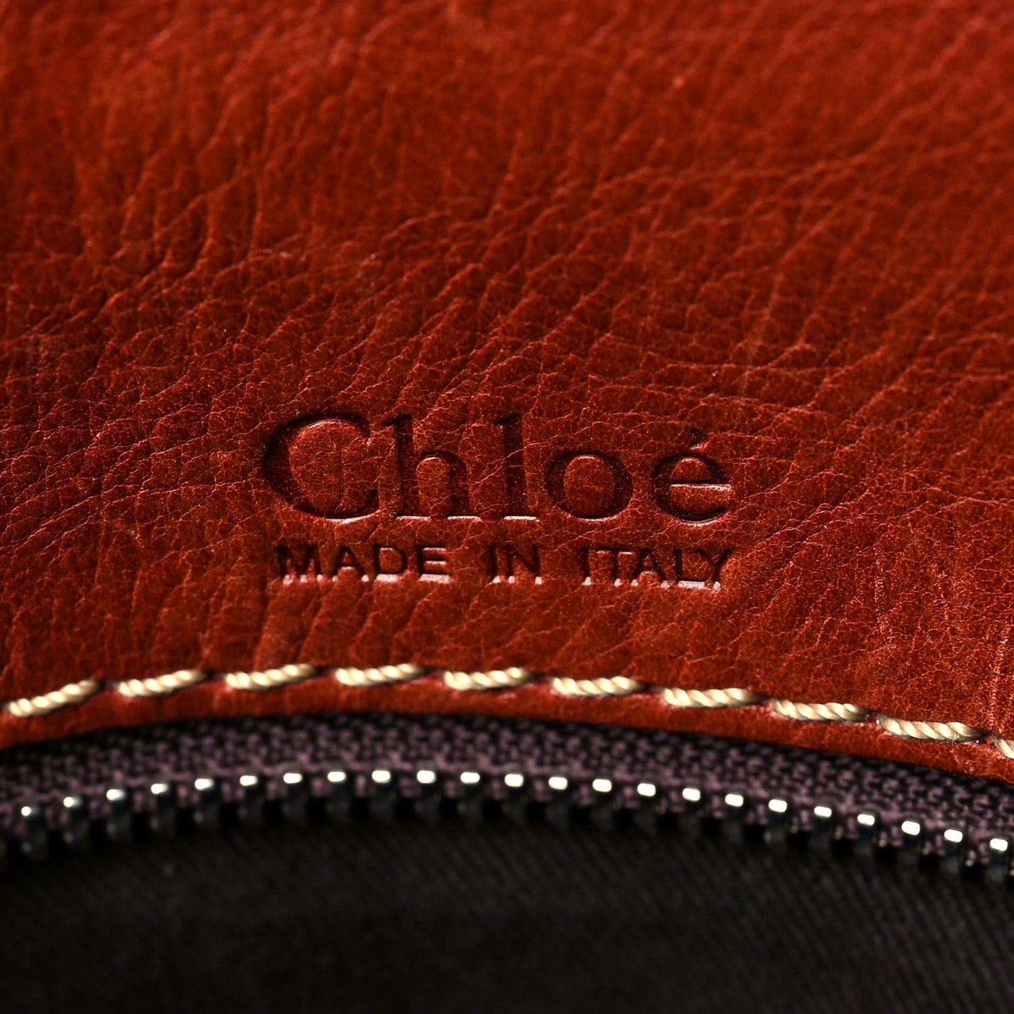 Calfskin Edith Satchel Sepia Brown