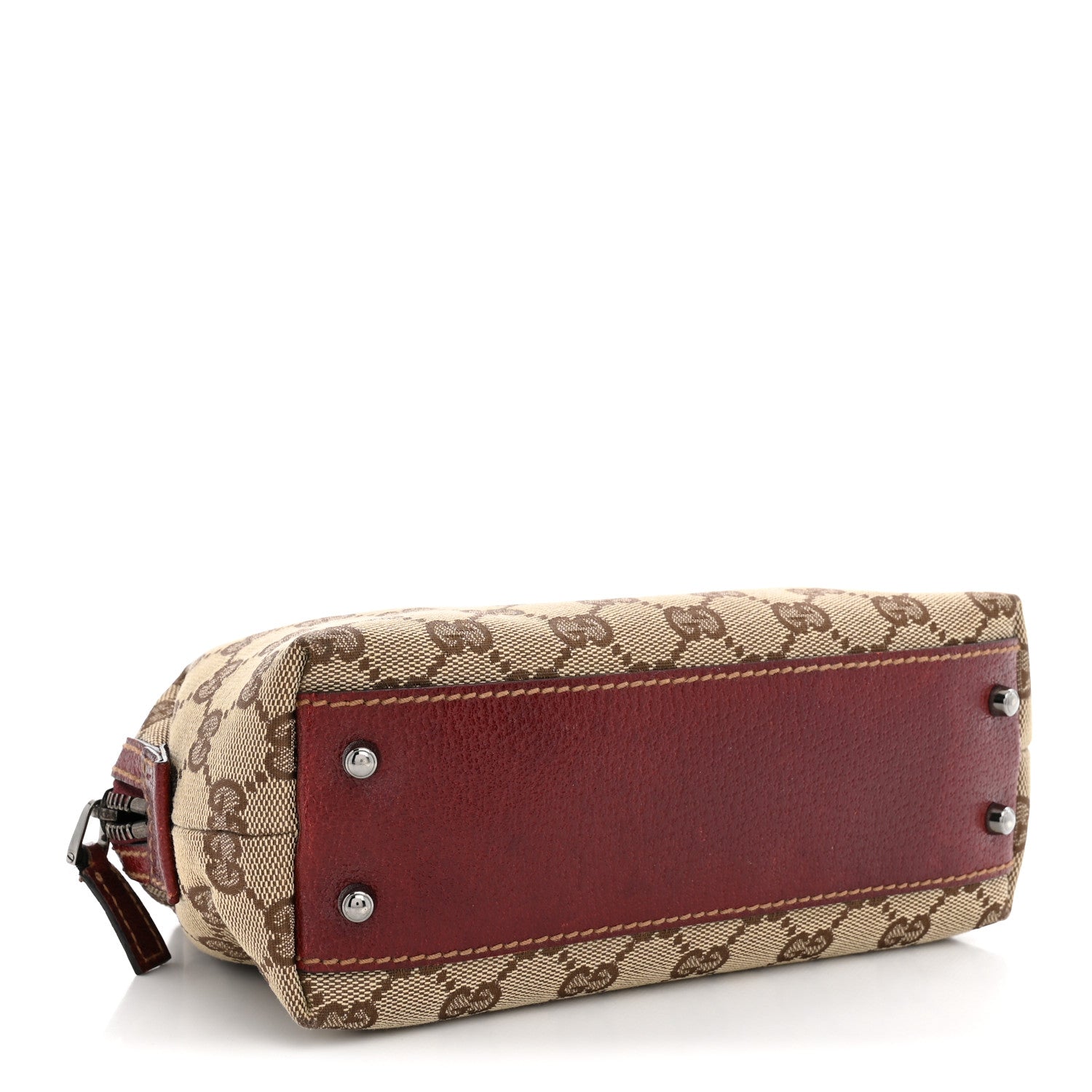 Gucci Monogram Mini Boston Handbag Red 4 of 12