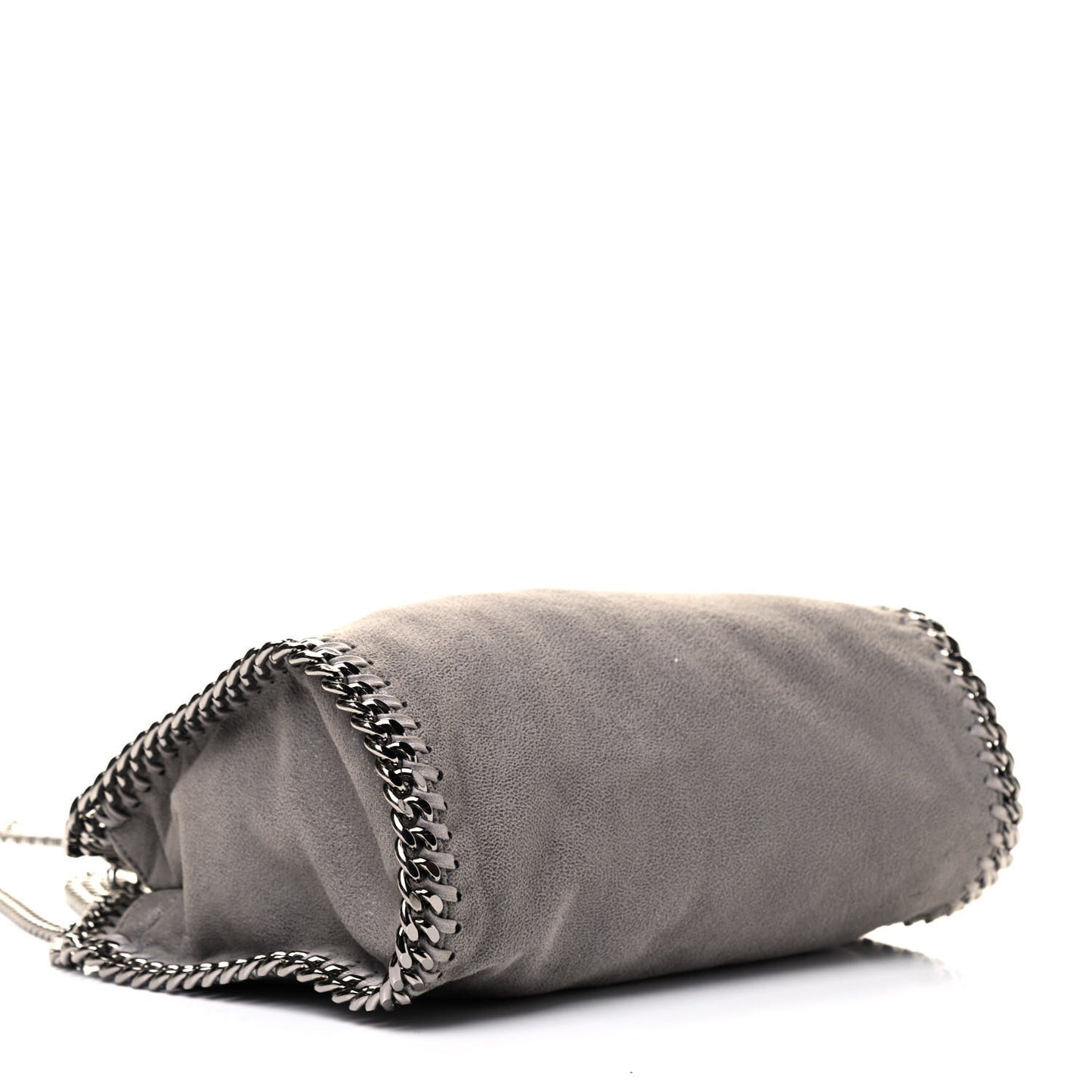 Shaggy Deer Mini Falabella Fold Over Tote Light Grey