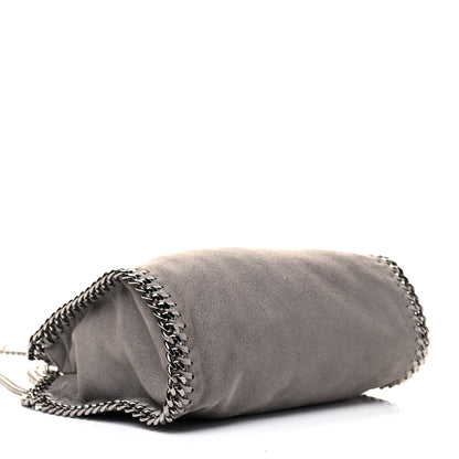 Stella McCartney Shaggy Deer Mini Falabella Fold Over Tote Light Grey 3 of 4