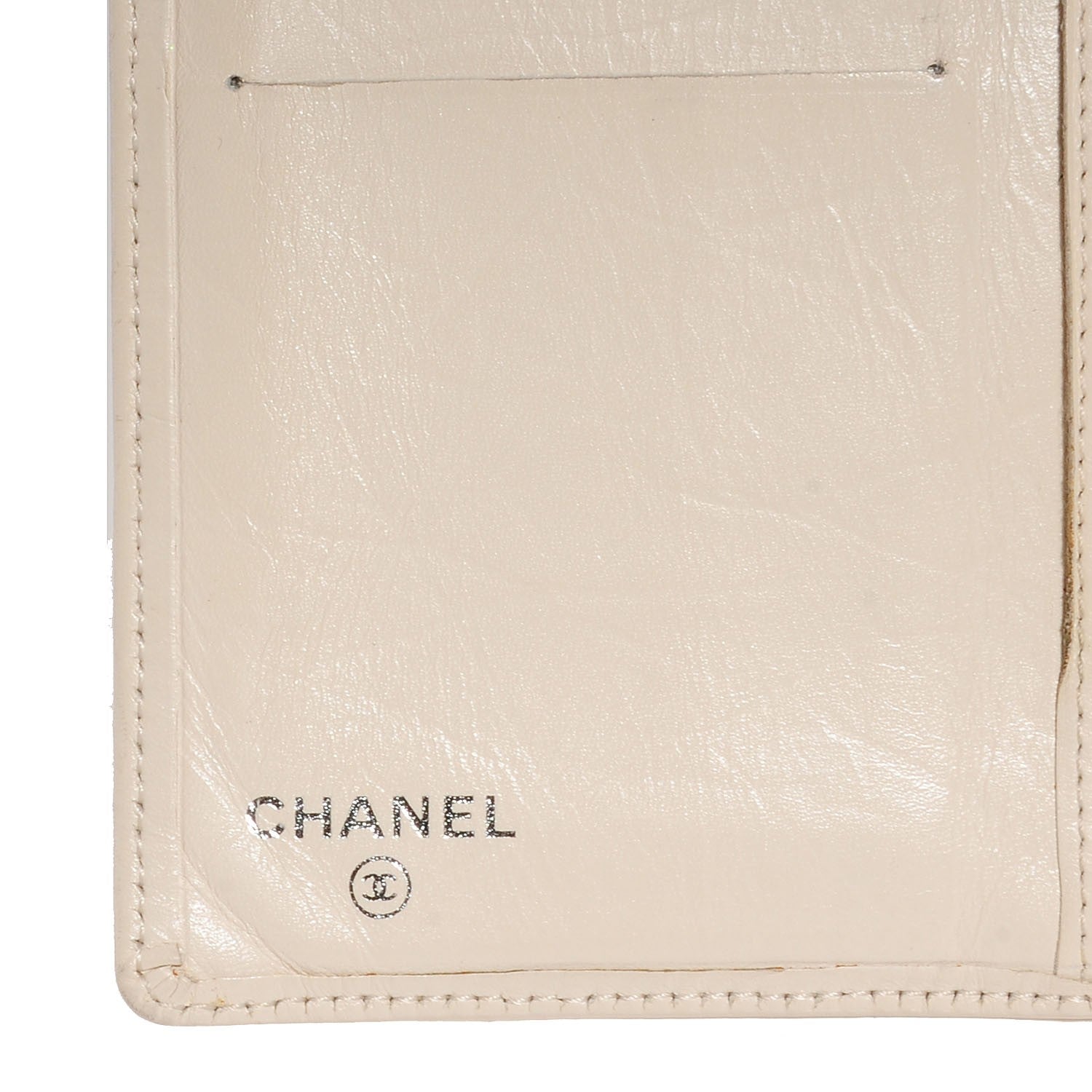 Chanel Calfskin Quilted Cambon Yen Wallet Beige 5 of 7