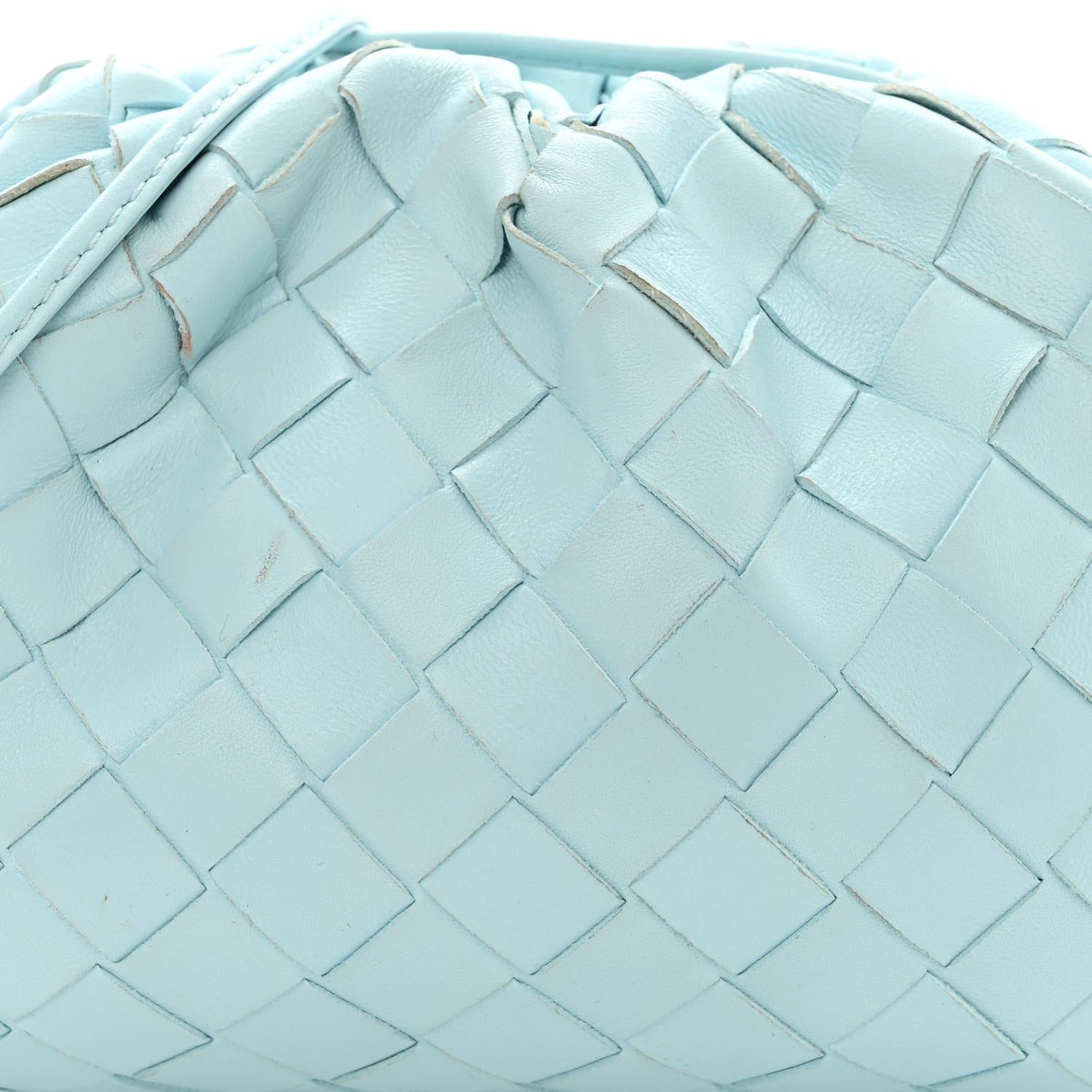 Bottega Veneta Nappa Intrecciato The Mini Pouch Topazio Silver 8 of 11