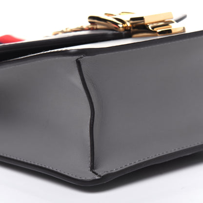 Gucci Calfskin Mini Sylvie Chain Shoulder Bag Deep Grey 9 of 11