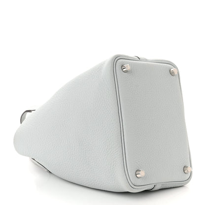 Hermes Taurillon Clemence Picotin Lock 18 PM Bleu Pale 4 of 10