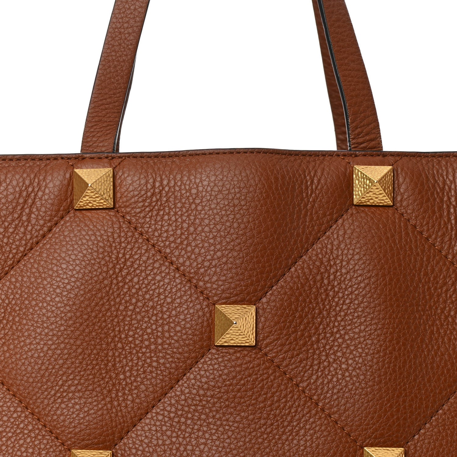 Valentino Garavani Grained Calfskin Large Roman Stud Tote Selleria 7 of 12