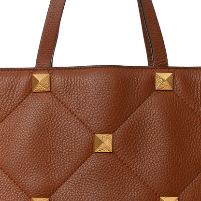 Valentino Garavani Grained Calfskin Large Roman Stud Tote Selleria 7 of 12