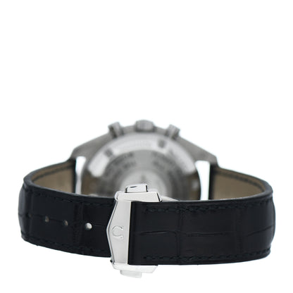 Omega Stainless Steel Alligator 42mm Speedmaster Moonwatch Professional Chronograph Manual Winding Watch Black 311.33.42.30.01.001 3 of 5